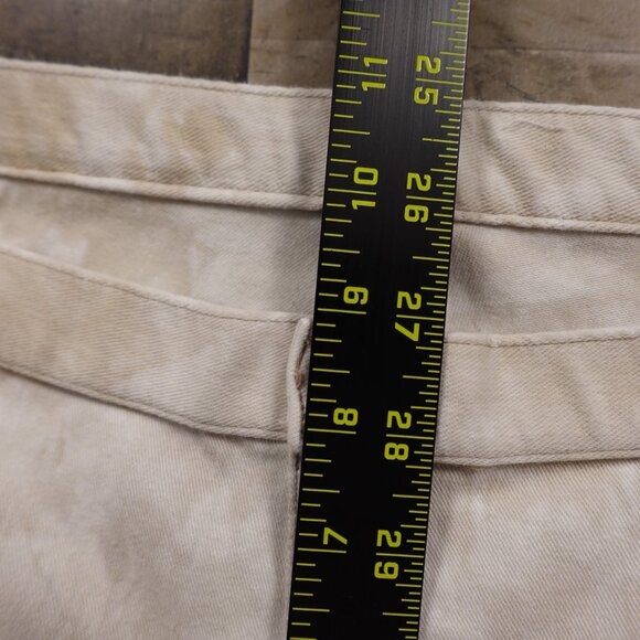 HUE Skinny Jean Jeggings Women’s Medium Cream Tie-Dye Stretch Denim 26.5” Inseam - Picture 6 of 10